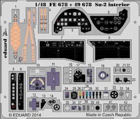 Detailset Suchoi Su2 Interior Self Adhesive (Zvezda) E49-678
