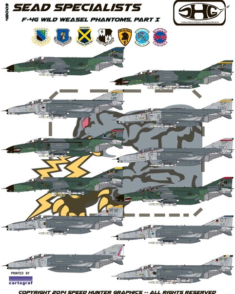 SEAD Specialist F4G Wild Weasel Phantoms part 1 SHG48009