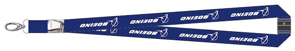 Lanyard with BOEING titles as 'mini-airlinebelt' LAN-BOE