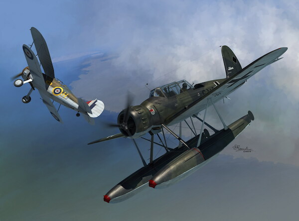Arado AR196A-2 versus Sea Gladiator over Norway (2 in 1 box series) SW72120