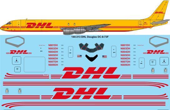 Douglas DC8-73F (DHL cargo) 144-343