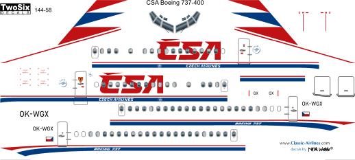 Boeing 737-400 (CSA) 144-58