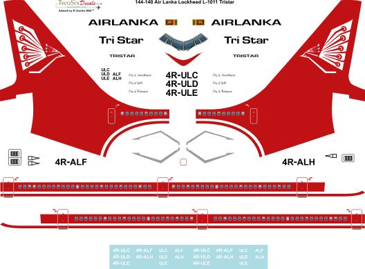 Lockheed L1011 Tristar (Air Lanka) 144-140