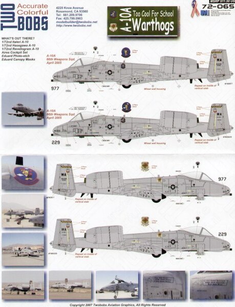 A10A Too Cool For School Warthogs (66WS) TB72-065