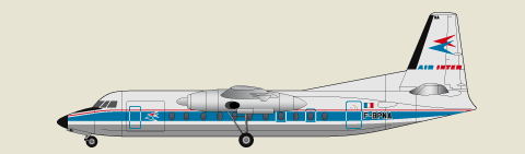Fokker F27-500 Friendship (Air Inter O/C) FR14078