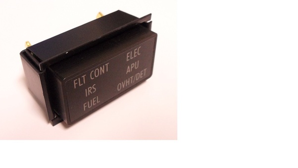 B737 MIP Sixpack recall annunciators captain side. MSP250