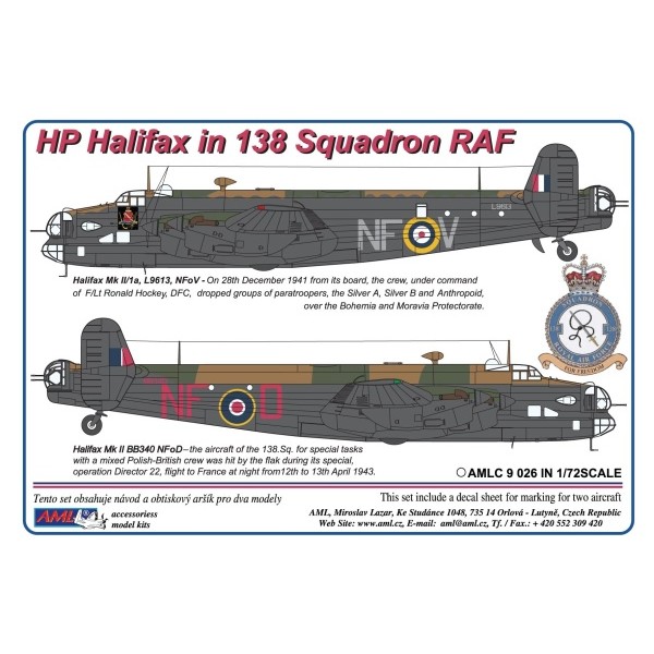 Handley Page Halifax in 138sq RAF AMLC9-026
