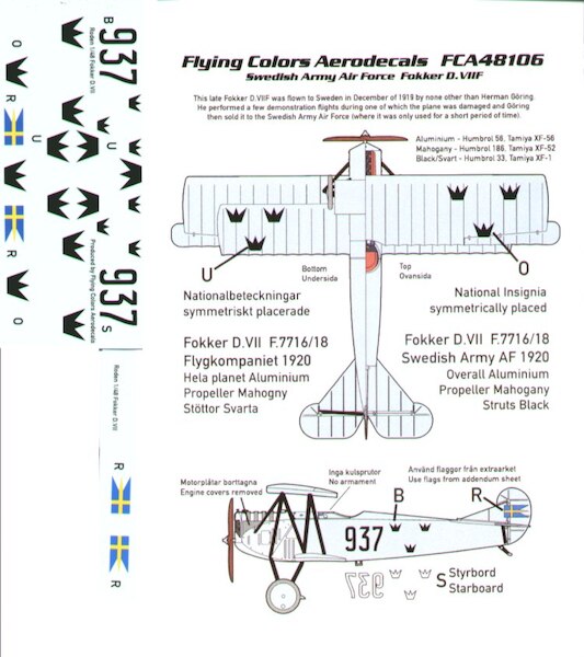 Fokker DVIIF (Swedish AF) 48-106