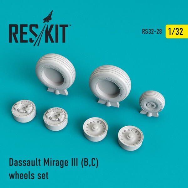 Mirage IIIB/C Wheel set RS32-0028