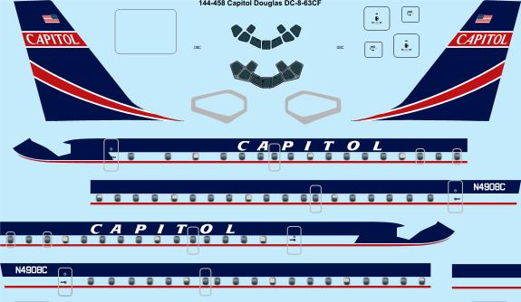 Douglas DC8-63F (Capitol) 144-458