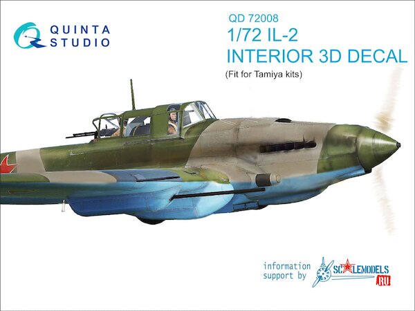 Ilyuhsin IL2 Interior 3D Decal for Tamiya QD72008