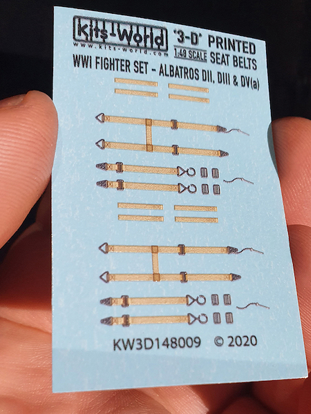 Seat belts WW1 fighter set - Albatros DII, DIII and DV(a) KW3D148009