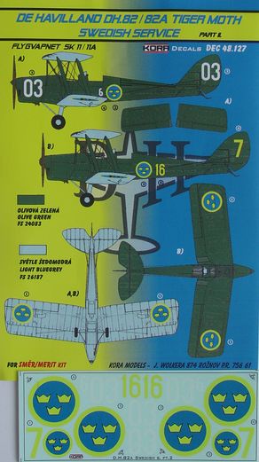 De Havilland DH82A Tiger Moth (Swedish Service part 2) KDEC48127
