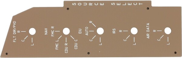 B747 F/O's Source Select panel. P74B11