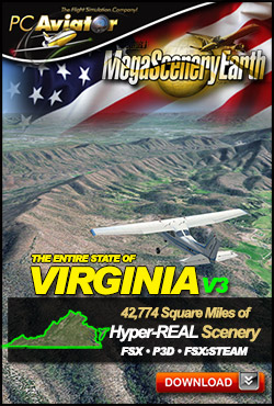 Mega Scenery Earth Version 3, Virginia V3 (Download version) DL-MSEV3-VA