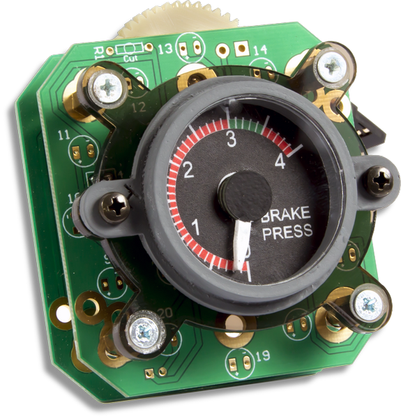 B737 Brake pressure Gauge with backlight V2 SIS-0131