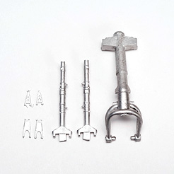 Horten Ho229 Metal Landing gear struts sws08-M01