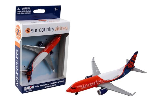 Single Plane for Airport Playset (Boeing 737 Sun Country) RT2564