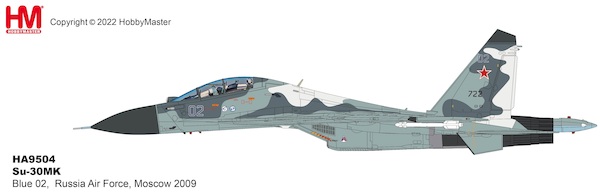 Sukhoi SU30MK Flanker Blue 02, Russia Air Force, Moscow 2009 HA9504