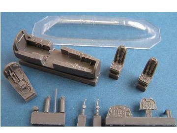 Fouga CM170 Magister cockpit detail set + vacu canopy (Heller) C72090
