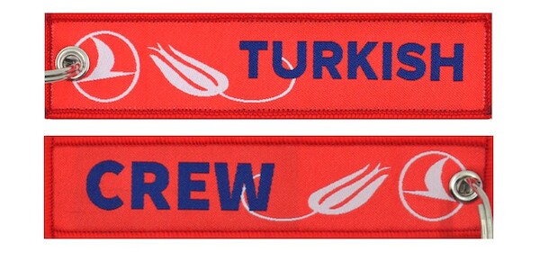 Keyholder with Turkish on one side and (Turkish) crew on other side  KEY-CREW-Turkish