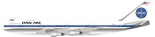Boeing 747-100 Pan Am N733PA With Stand POLISHED IF741PA1020P