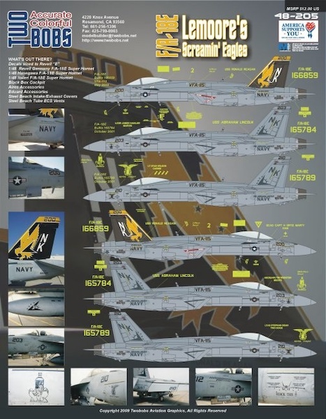 F/A18E Super Hornet (Lemoore's Screamin'Eagles) tb48-205