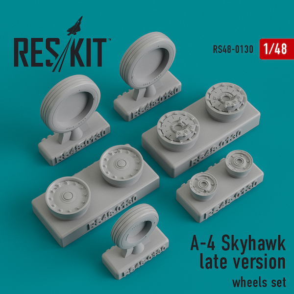 Douglas A4 Skyhawk Late version Wheel set RS48-0130