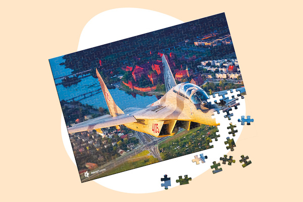 Jigsaw puzzle: MiG-29 Polish Air Force 1000 pieces PUZ MIG29