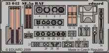 Self Adhesive Detailset RAF SE5a (Wingnut models) E33-042