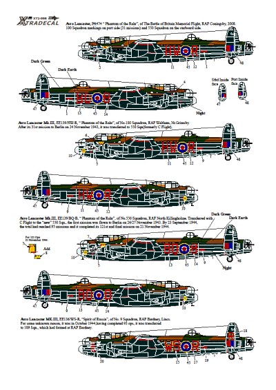 RAF ton up Lancasters X72098