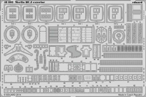 Detailset Merlin HC3 Exterior (Airfix) E48-803