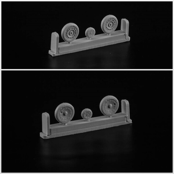 Wheel set for Focke Wulf FW190A/F/D Late (Continental) NS72133b