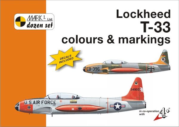 Lockheed T33 Thunderbird colours and markings + decals  9788086637259