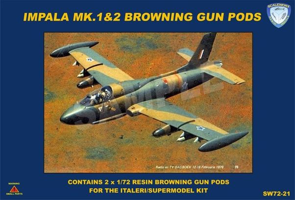 Impala underwing gun pods (Italeri/Supermodel) SW72-21