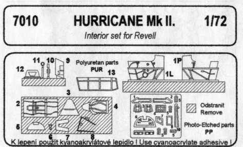 Hurricane MKII Interior set (Revell) CMKA7010