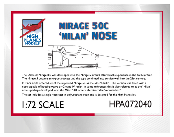 Dassault Mirage 50 Milan Nose HPA072040