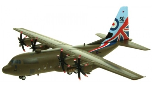 Hercules C130J L-382 (RAF, ZH883 50 Years) with stand Limited Edition IFCLEV130883