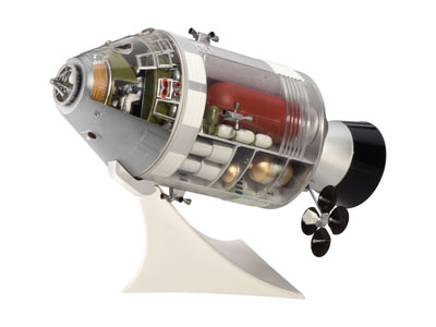 Apollo: Spacecraft Columbia with Interior 50 years man on the moon 03703