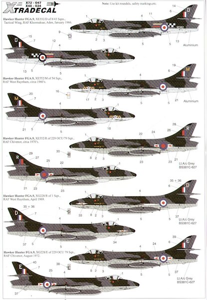 Hawker Hunter FGA9/FR10 (Re-printed!) X72-047