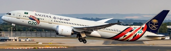 Boeing 787-9 Dreamliner Saudi Arabian Airlines G20 HZ-ARF (Available in March) 04362