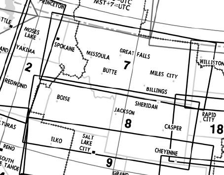 Low Altitude Enroute Chart USA US(LO)7/8
