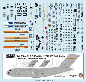 C17 Globemaster (Pacific Units, Hickam AFB, Elmendorf AFB, Edwards AFB) 72-C17-3