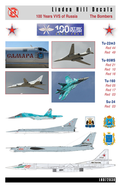 100 Years VVS of Russia - The Bombers LHD72030