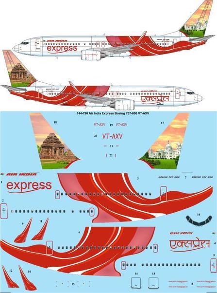 Boeing 737-800 (Air India Express VT-AXV) 144-790