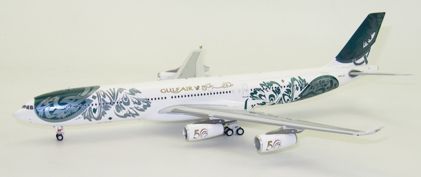 A340-300 (Gulf Air) A40-LD '50th Anniversary' With Stand ONLY 24 MODELS B-340-GA001