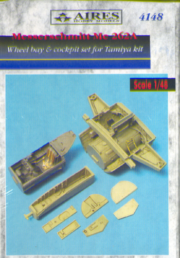 Messerschmitt Me262A Wheel bay and cockpit set (Tamiya) 4148