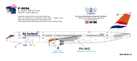 Boeing 757-200 (Air Holland) FD14615
