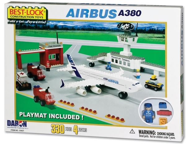 Construction Block Toy (A380 with Airport Set) 330 piece BL33021