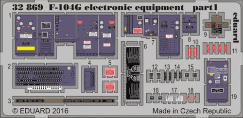 Detailset F104G Starfighter Electronic equipment (Italeri) E32-869